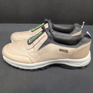 Men's Slip On Sneakers Outdoor Comfort Hiking Walking Shoes EU 43 Khaki